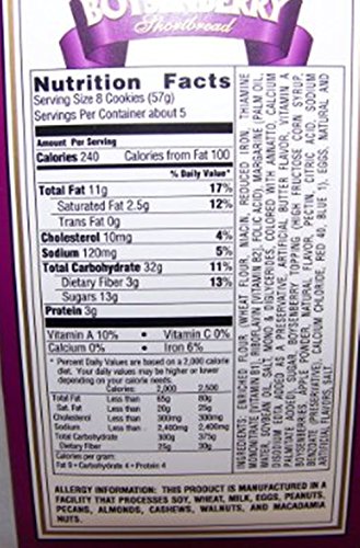 Image of Knott's Berry Farm Premium Bite Size Cookies, Boysenberry Shortbread, 10 Oz Box (Pack of 3)