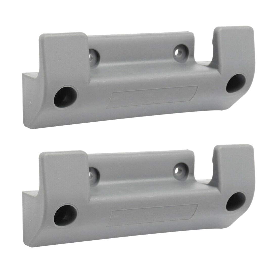 Cobeky2Pcs Garden Hose Reel Holder PVC Wall Mounted Garden Hose Hanger Pipe Holder with 8Pcs Expansion Screws