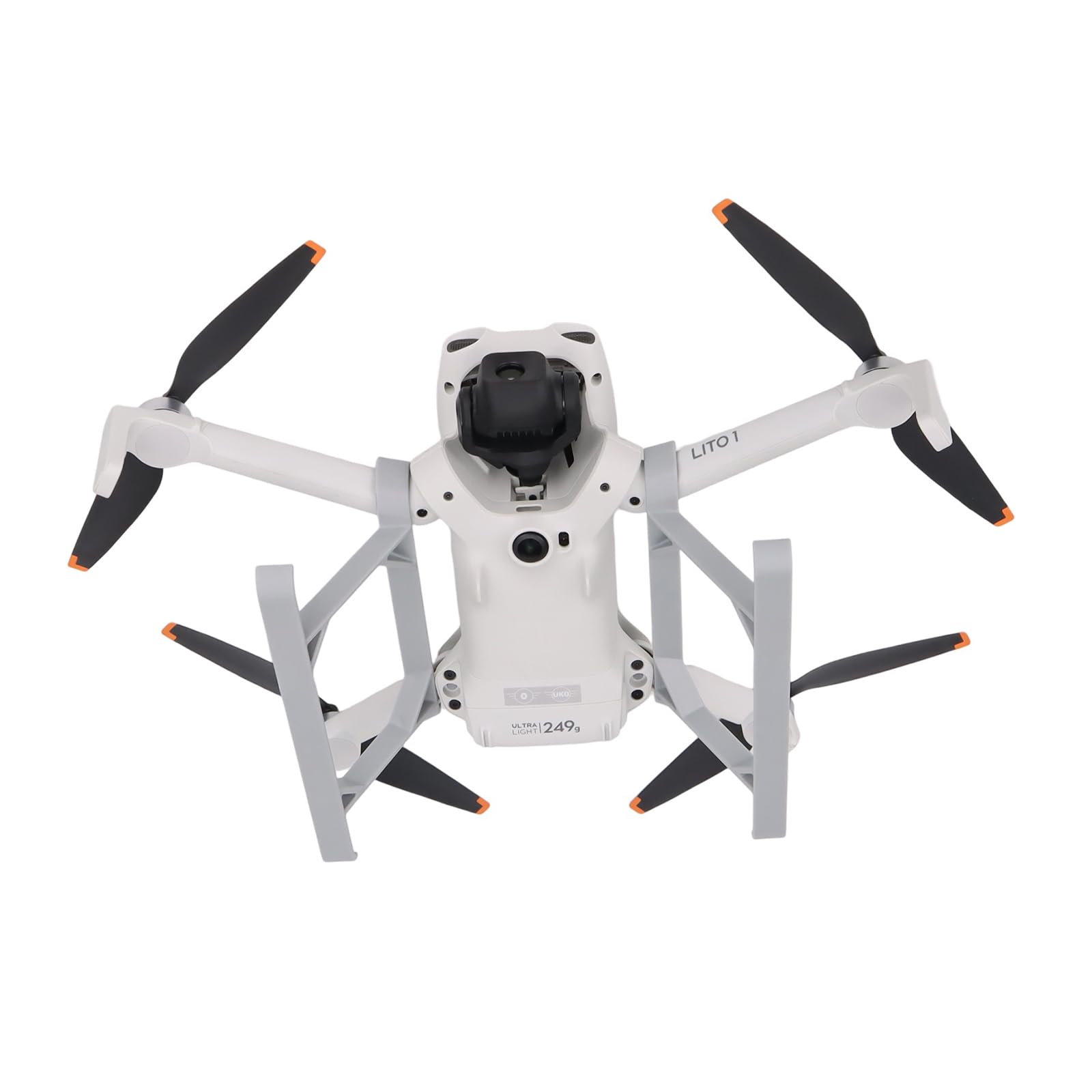 Pieds d'extension de train d'atterrissage pour DJI Lito 1 / X1, support béquille pliant à dégagement rapide avec extension de hauteur de 60 mm, support d'atterrissage de drone, accessoires de