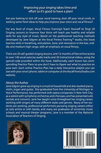 Vocal Fitness Training's Teach Yourself to Sing!: 20 Singing Lessons to Improve Your Voice (Book, Online Audio, Instructional Videos and Interactive Practice Plans) - Image 2