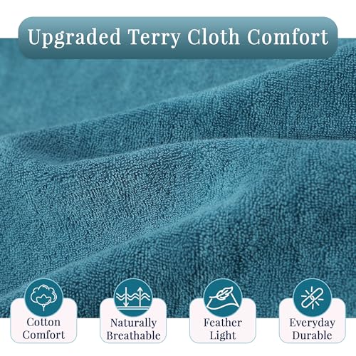 Women Terry Cloth Zipper Robe Zip Up Bathrobes with Pockets Hooded Cotton Housecoat Nightgown Loungewear Sleepwear4