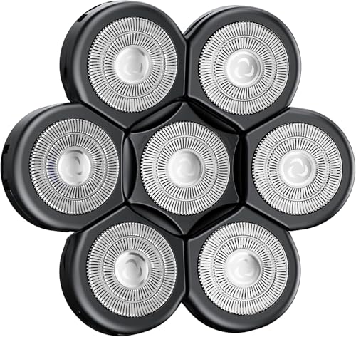 KENSEN Testina di Rasoio Elettrico 7D Rasoio Rotativo di Ricambio per Uomini Calvi per Rasoio 5 6 7 Testine…