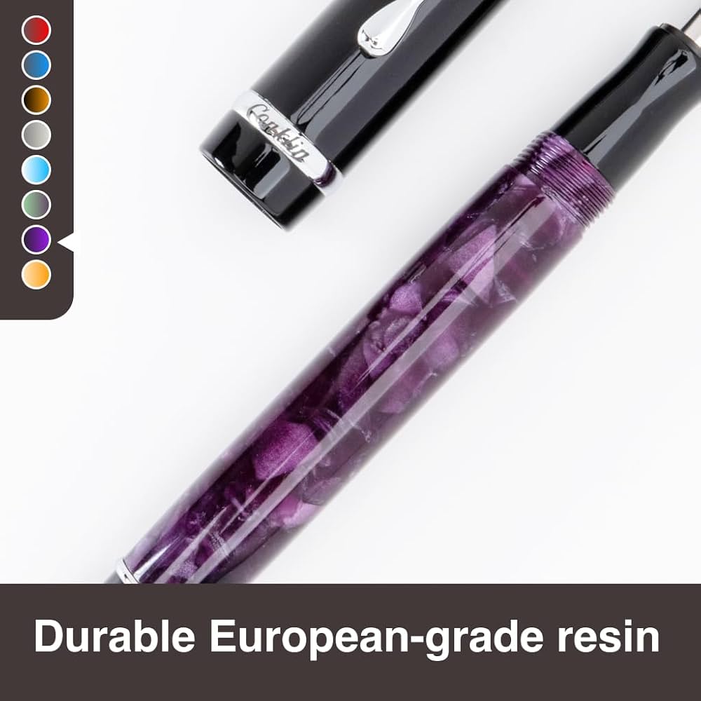 Amazon | Conklin Duragraph 万年筆 太字 万年筆 パープルナイト