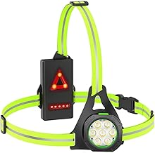 7 LED USB Rechargeable Chest Headlamp LED Running Light with Reflective Strip Running Lamp for Running