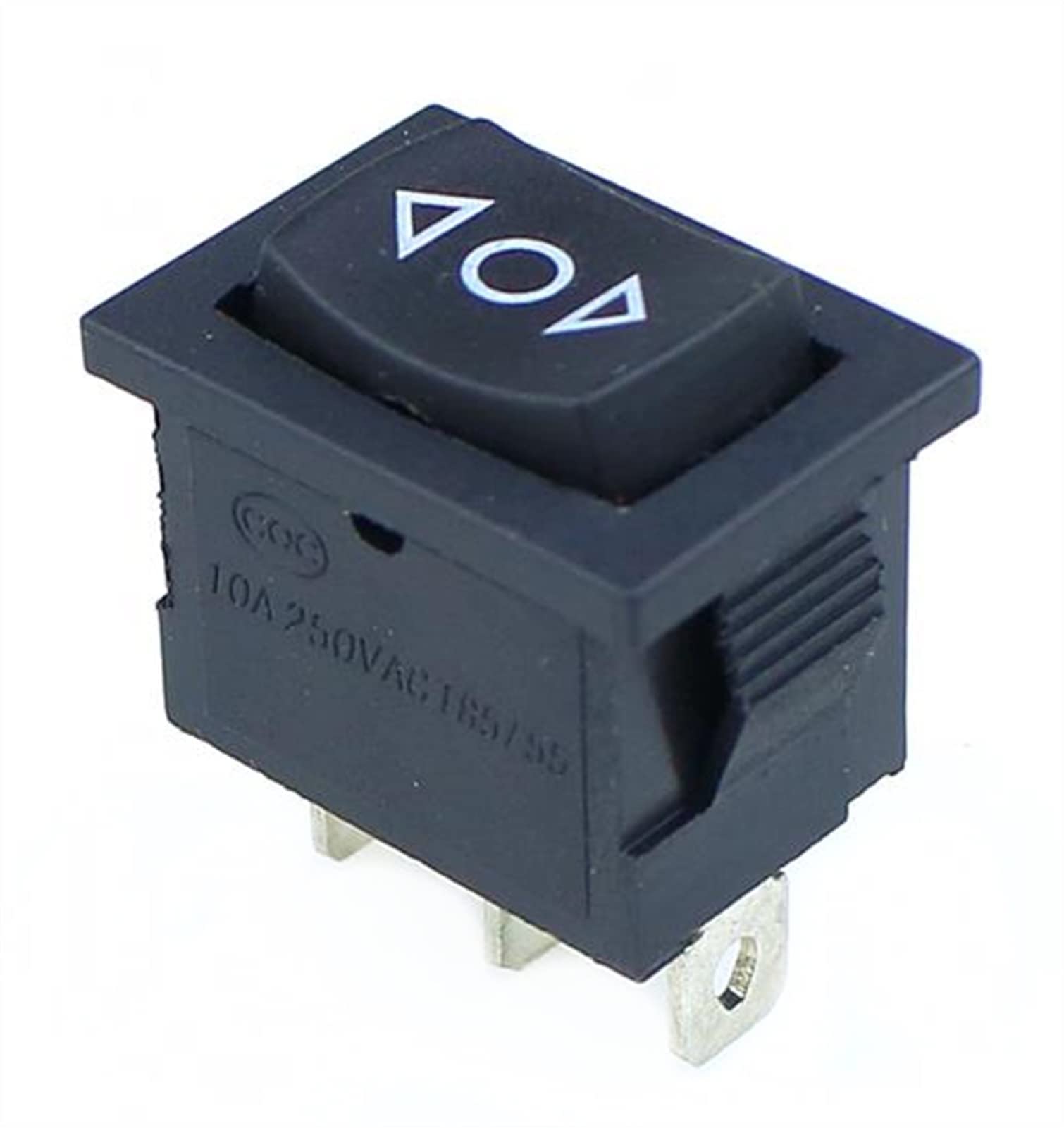 Interrupteur à Bascule KCD1 Noir 3 Broches AC 250V Mini Bouton Rocker