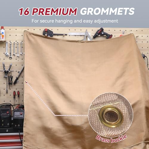 Image of ARCCAPTAIN Welding Blanket 10x10FT, 1022 F Heat Resistant Fabric Blankets