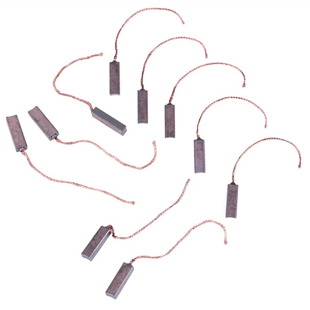 Spazzole di carbone compatibili, 100 pezzi di spazzole di carbone for generatore da 1 pollice, rame alto, spessore 4,5 mm, compatibili con il kit di spazzole di carbone Valeo Hella, larghezza 6,5 ​​mm
