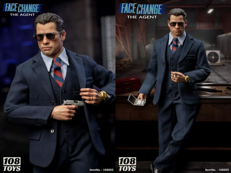 ▼▼108TOYS Face Change THE AGENT 1/6 アクションフィギュア 108005 Amazon | 【108Toys】108005 1/6 フィギュア Face Change The