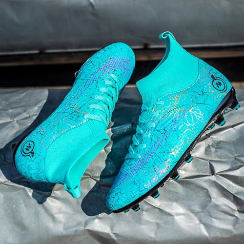 Mens Womens Soccer Cleats Youth Soccer Shoes Football Shoes High-Top Football Cleats Outdoor/Indoor Athletic Shoes Sneakers3