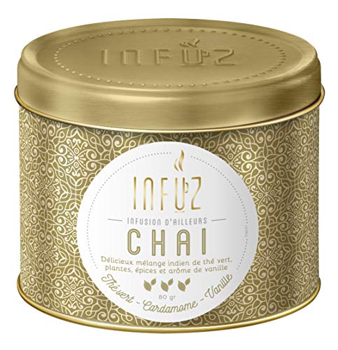 Infuz - Chai - Thé en vrac - Voyage en terres indiennes - Thé vert, cardamome & vanille - 80g Cover