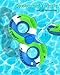 Sebor Heavy Duty River Tube, Inflatable Floating Tube with Storage, Backrests, Cupholders & Handles - Extra Large, Deluxe Pool Tube for Summer Relaxation - Green (Double Seat 1 Pack)