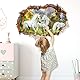 WandSticker4U®- Wandtattoo EINHORN Mädchen 3D (70x50 cm) I Wandsticker Kinderzimmer Mädchen Einhorn Pferde Poster Wald Dschungel Tiere I Wandaufkleber Kinderzimmer Deko Mädchen Teenager GROß