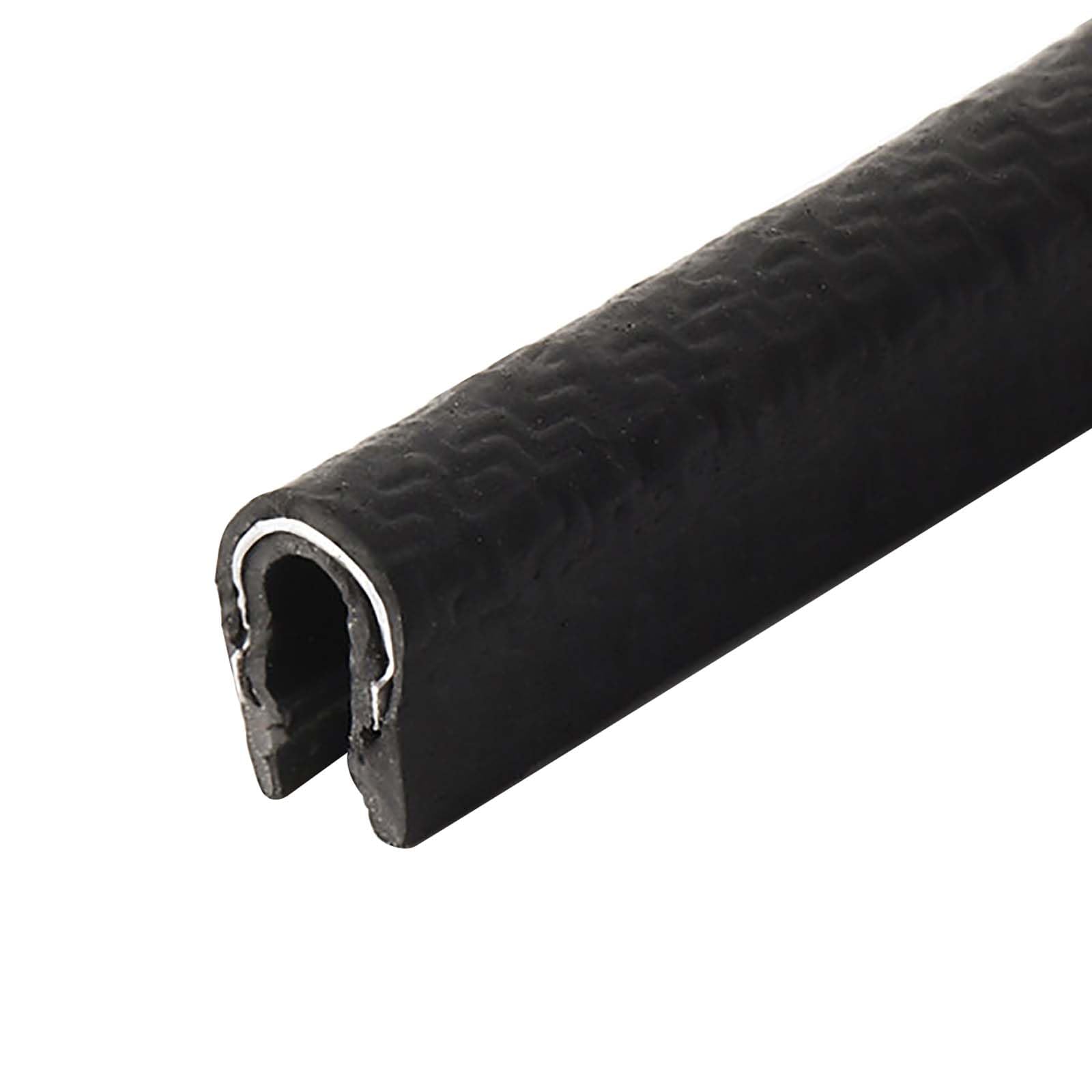 CXGBQSJ Flexible U Shaped Rubber Sealing Strip Edge Guard Length 1m Black