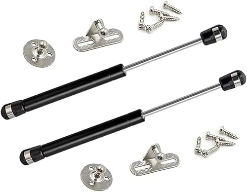 Miniatura 1 de Soporte de gas de 80N18 libras de 8 pulgadas de largo, bisagra de gabinete de seguridad, amortiguador de gas, soporte de cubierta inferior e abierta