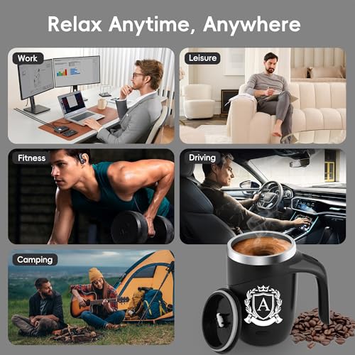 Initial Magnetic Stirring Coffee Mug