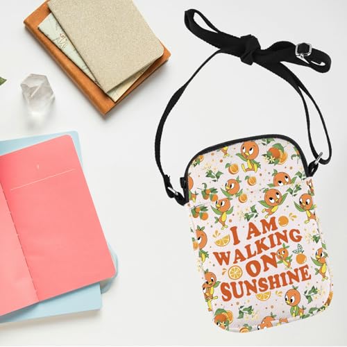 TGBJE Orange Bird Inspired Gift I Am Walking On Sunshine Crossbody Purses Bag for Birds Lovers Merchandise (Walking Sunshine CB)3