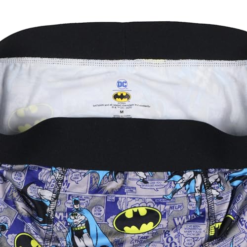 INTIMO DC Comics Batman Boxer Briefs Men's Bat Symbol Comic Book Design Adult Snug Fit Underwear3