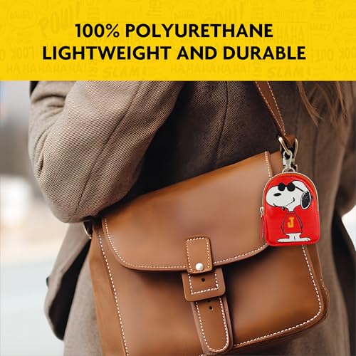 Image of Peanuts Small Coin Purse Wallet with Keychain Clip, Snoopy J, One Size, Multi