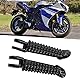 VOBOR Motorrad Fußrasten,Motorrad Vorne Fussrasten Klappbar Aluminium Fußrasten Zubehör für YZF R1R6 1998-2014
