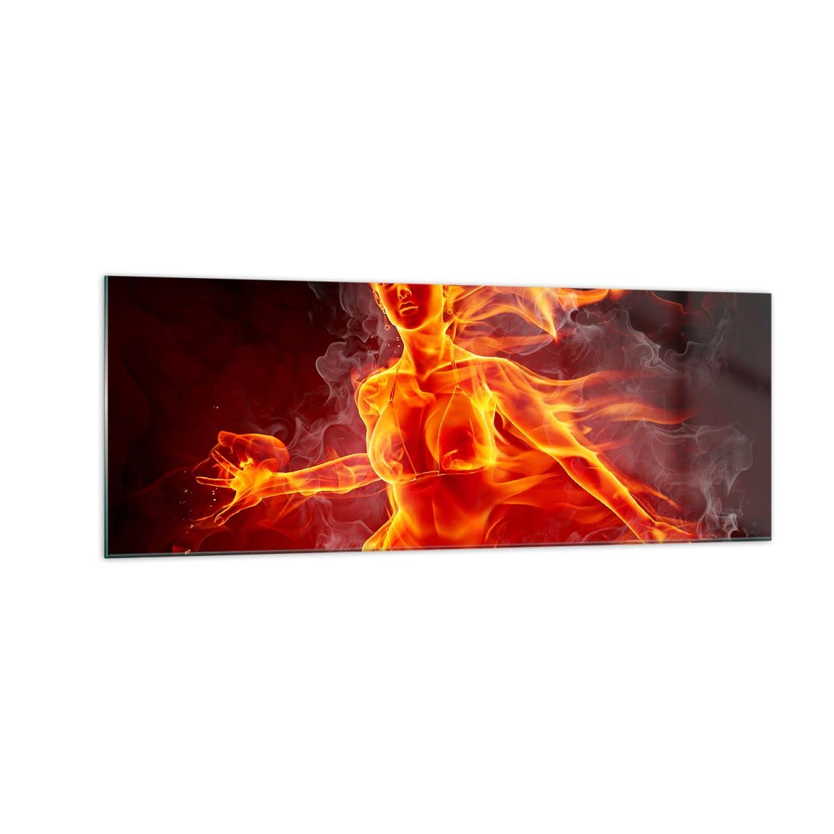 Impression sur Verre 140x50cm Tableaux Image Photo Animaux arabe cheval