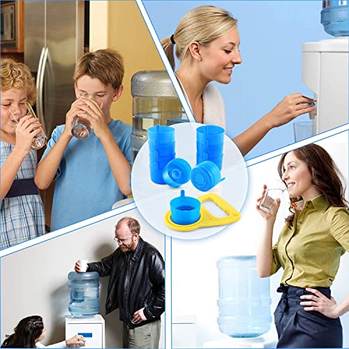 Jvigue Non Spill Cap Anti Splash Bottle Caps Reusable For 55Mm 3 And 5 Gallon Water Jugs With Water Bottle Handle Pack Of 10 #TOP5