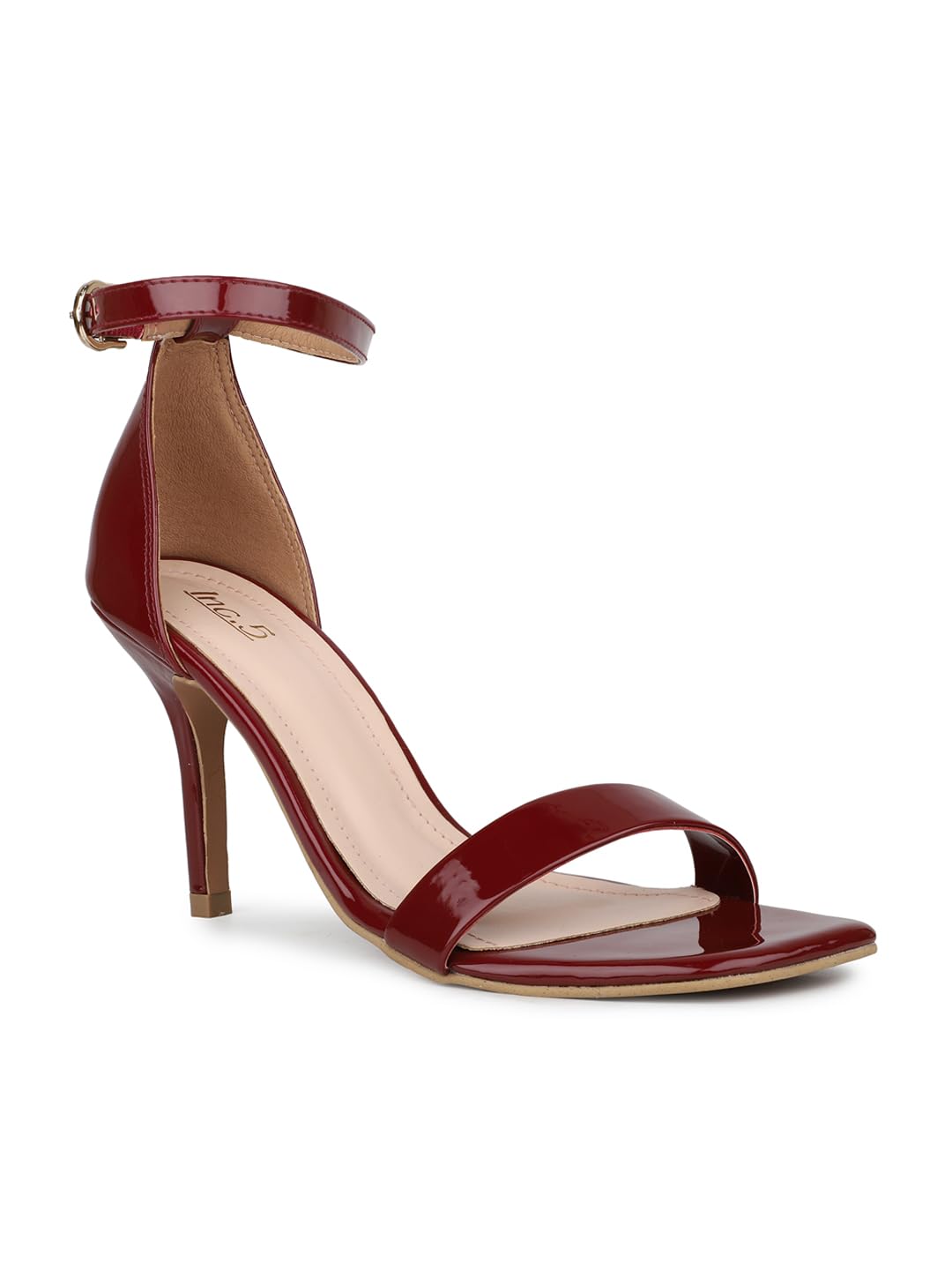Inc.5 Women Maroon Party And Club Wear Solid Square Stiletto Sandals Euro-36 (B0DFY79Y2L) Amazon Price History, Amazon Price Tracker