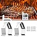 LittleGood Universal A Style Meat Thermometer Probe Clip for Ambient Temperature Reading Upgraded Meat Thermometer Probe Holder for BBQ Smoker Oven Grill (Set of 4)