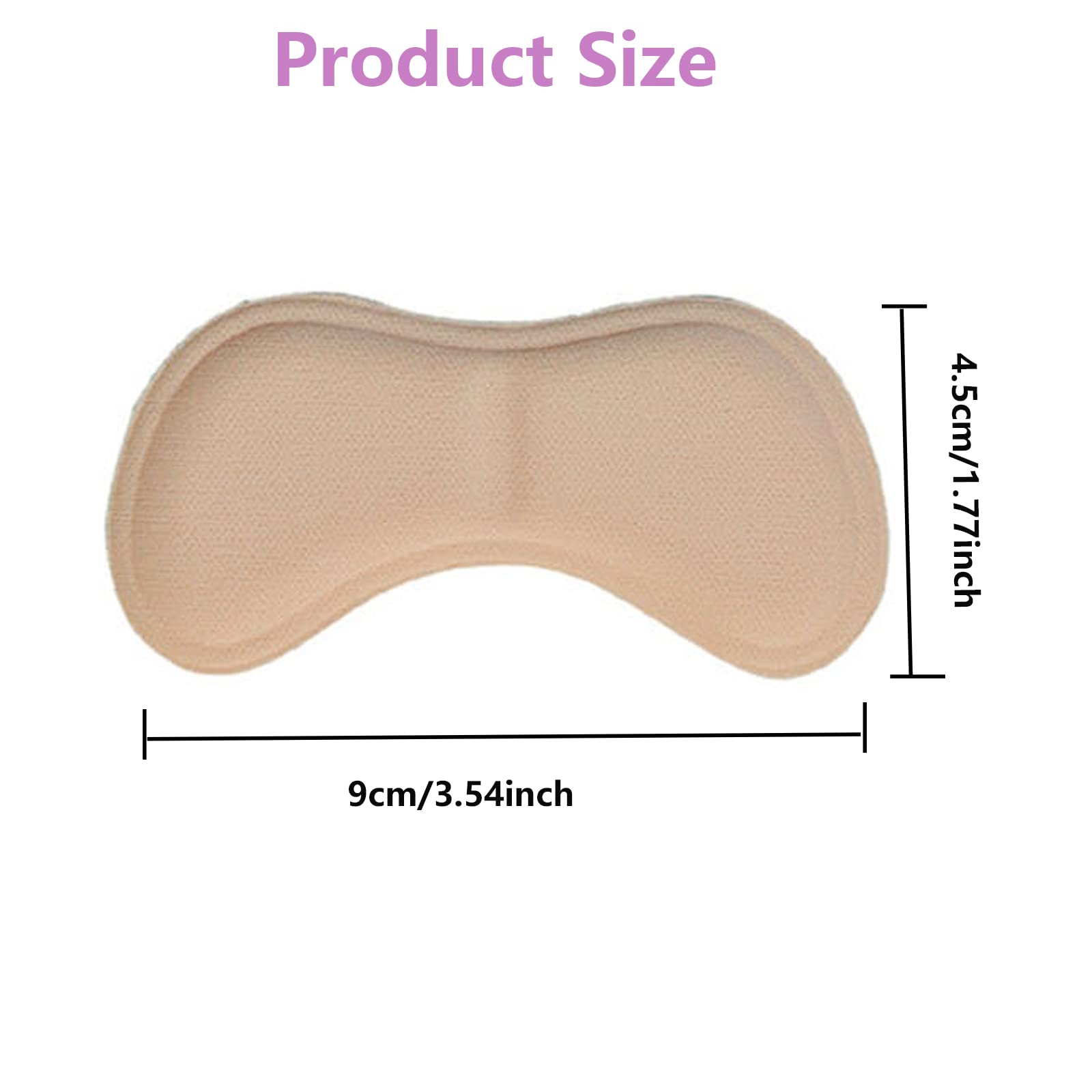 Taloneras para zapatos,8 pares de cómodas taloneras,plantilla autoadhesiva para el cuidado de los pies para zapatos,evitan que los talones rocen y resbalen
