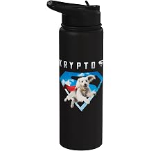 Superman 2025 Movie Krypto Sky Shield Stainless Steel Insulated Water Bottle
