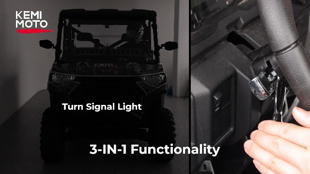 Amazon.com: KEMIMOTO UTV Triangle Turn Signal Kit with Lever, 110D