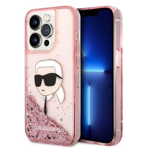 Karl Lagerfeld KLHCP14XLNKHCP - Carcasa rígida para iPhone 14 Pro Max 6,7 pulgadas, color rosa Cover