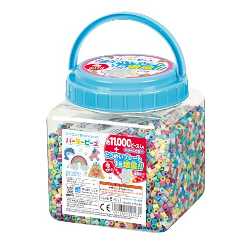 カワダ(Kawada) パーラービーズ 筒入り11000Ｐ ドリームカラー プレート増量セット 80-17564Kのサムネイル