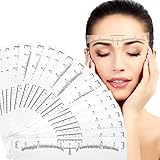 Augenbraue Lineal Augenbrauen Klebeschablonen Microblading Werkzeug Transparent Selbstklebend Führung Blätter Sticker Schablone für Makeup Positioniert 100 Stück