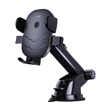 Ant Aura 10 Car Phone Holder 360° Rotation, Strong Suction Cup for Dashboard, Windshield & Window Adjustable Mount for 4 to 7 Inch Smartphones - image, photos