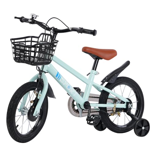 OHMG Kinderfahrrad für Jungen, 12/14/16 Zoll, Mountainbike, Uni, Jugendrad, Kinderfahrrad, verstellbar, Schutzblech, Karbonstahl (Cyan, 12 Zoll) OHMG Kinderfahrrad für Jungen, 12/14/16 Zoll, Mountainbike, Uni, Jugendrad, Kinderfahrrad, verstellbar, Schutzblech, Karbonstahl (Cyan, 12 Zoll)