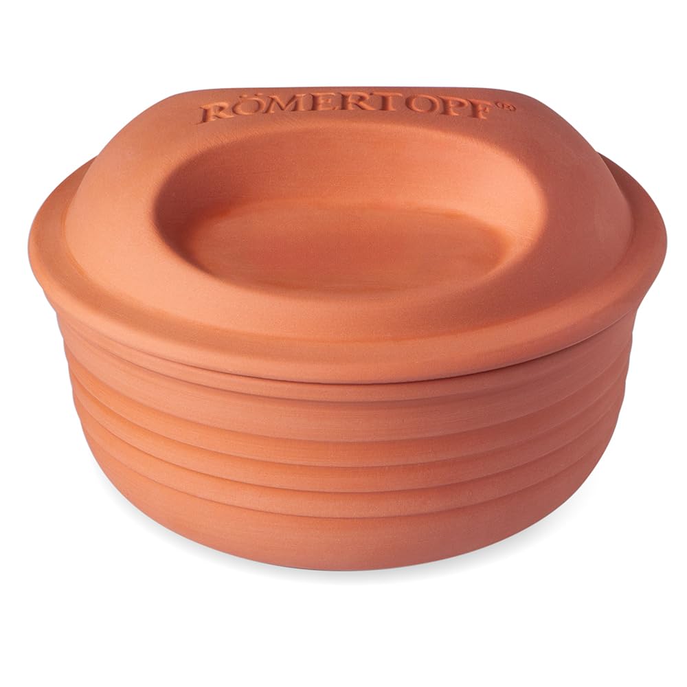 Romertopf 15005 Multi-Fuctional Round Clay Baker 2-4 People MADE IN GERMANY