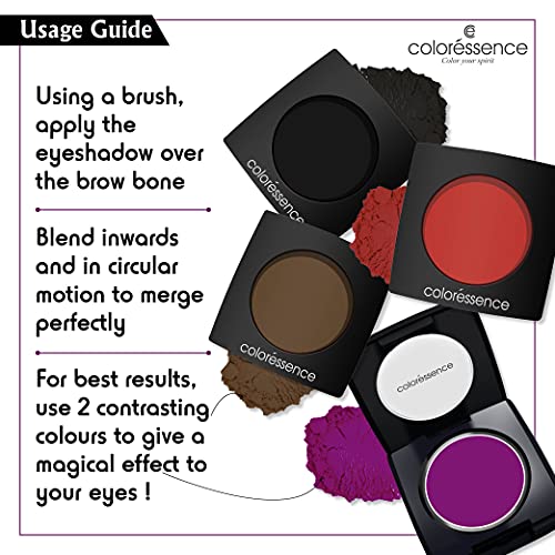 Coloressence HD Matte Eye Shade Black MES-1 3.5g - Image 5