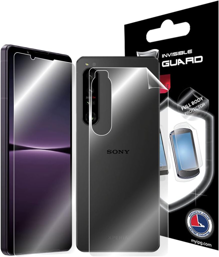IPG For Sony Xperia 1 IV XQ-CT72 5G FULL BODY Protector Invisible Touch Screen Sensitive Ultra HD Clear Film Anti Scratch Skin Guard - Smooth/Self-Healing/Bubble -Free Screen & Back