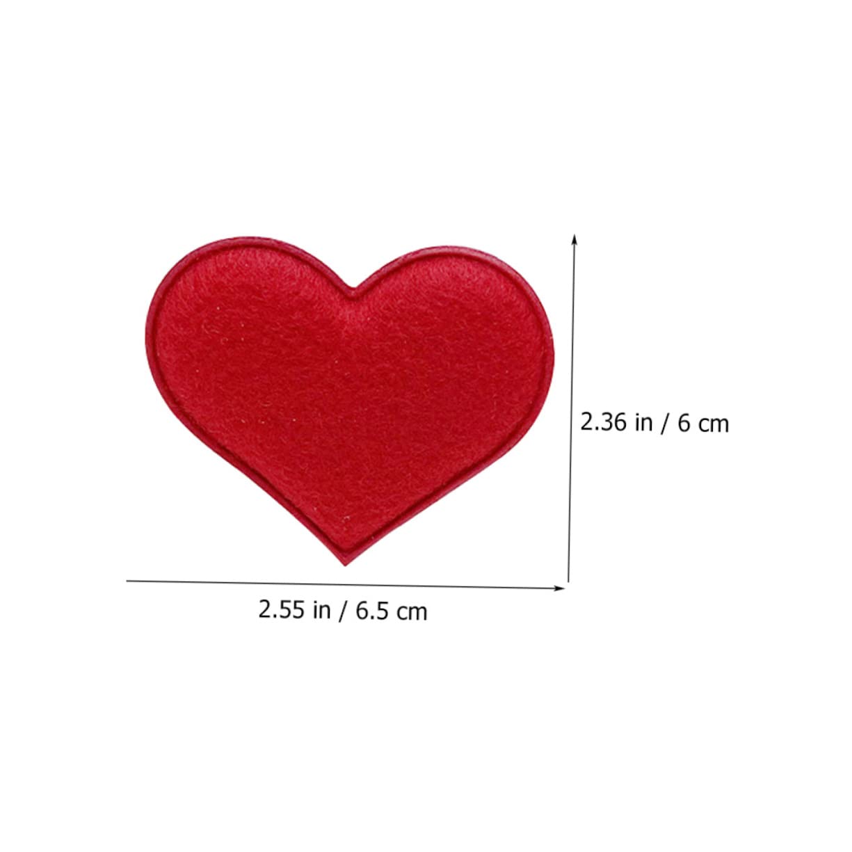 Beavorty Wool Felt Hearts Decor Heart Garland Decorations Diy Hairpin Accessories Clothes Sewing Materials