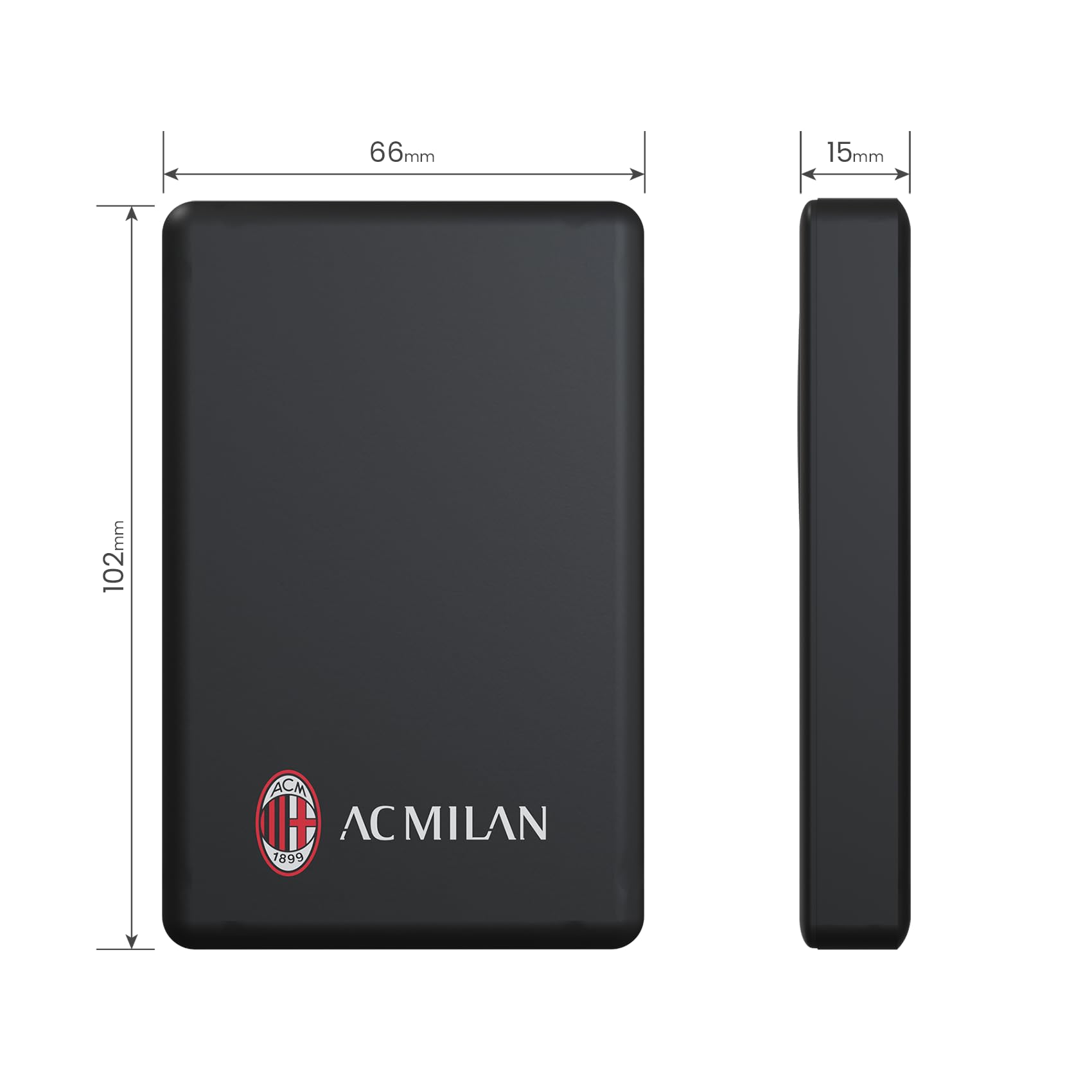 2 En 1 Power Bank Magnético De Carga Rápida, 10000mah,con Cuatro Cables