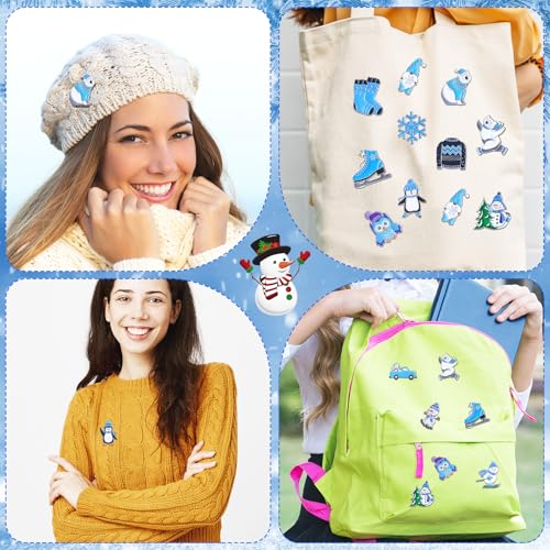 Image of Ceenna 100 Pcs Enamel Pins Bulk Lapel Pins Brooches Decoration Gift for Backpack Clothes Women Mothers Teachers Nurse