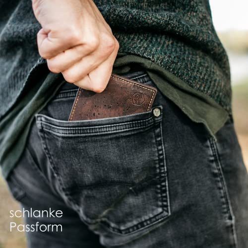 Natventure® Portafoglio da uomo in sughero