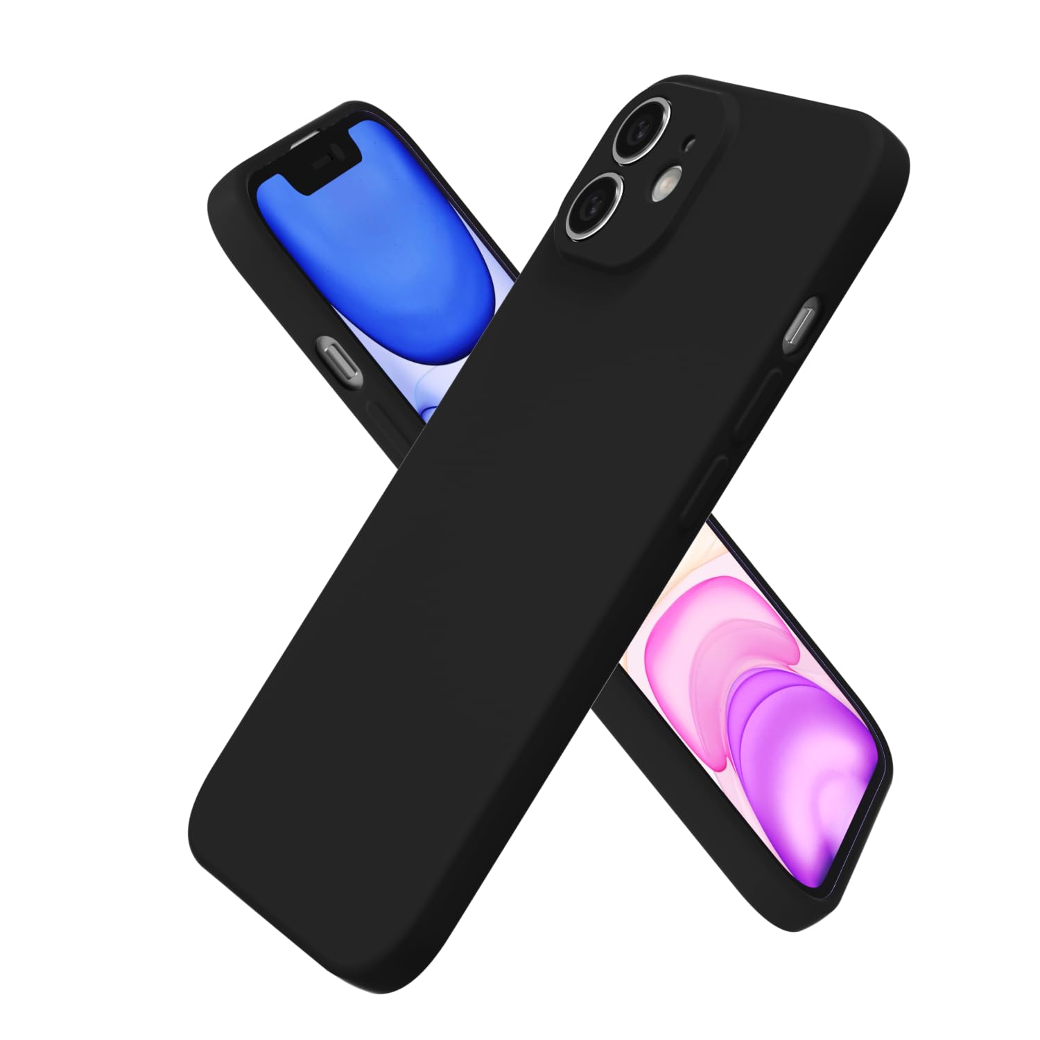 oakxco for iPhone 11 Case Silicone, Ultra Slim Thin Phone Case for Women Girls, Plain Solid Color Minimalist Aesthetic Cute Girly Design, Soft Rubber
