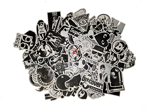 Picavinci Design 100 pcs Sticker Pack Hippies Graffiti Vinyl Decal for car Helmet