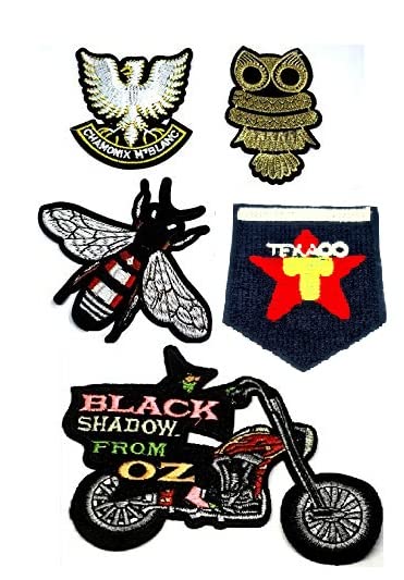 REENA Combo Embroidered Sew on Patches Big for Clothes Jackets Pants Jeans Bags Boutique Multicolour Different Embroidery Stitching Patches