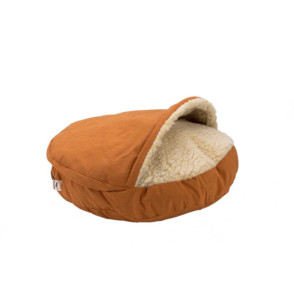 Snoozer Luxury Orthopedic Cozy Cave Pet Bed, Small, Shona Brown Sugar