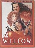 WILLOW OFFICIAL THEATER PROGRAM- 8x11 - SHIPS FLAT - 1988 - Val Kilmer- Warwick Davis - Joanne...