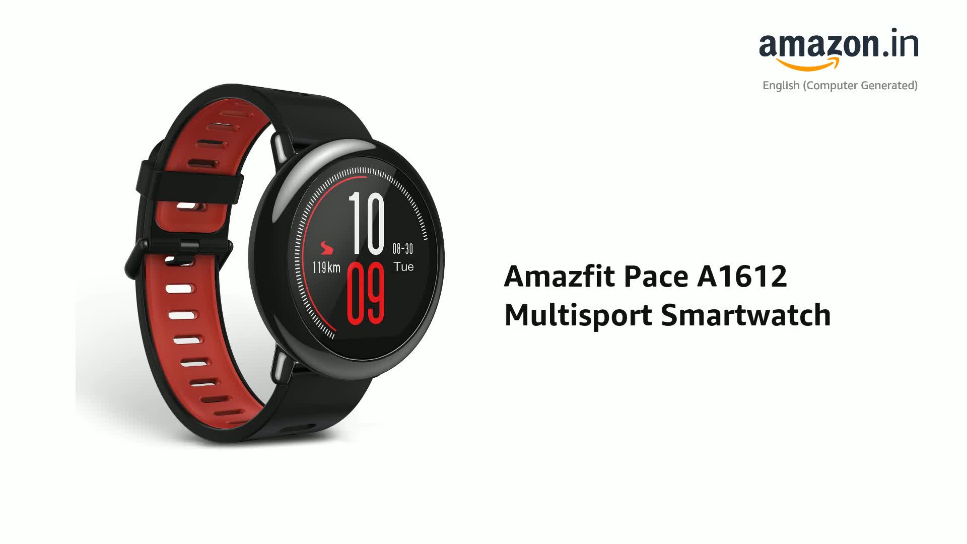 Amazfit Pace A1612 Multisport Smartwatch (Black) : Amazon.in: Electronics