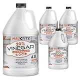 MAXTITE High-Strength 20% Vinegar for Home & Garden Cleaning (4 Pack of 1 Gallon Bottles)