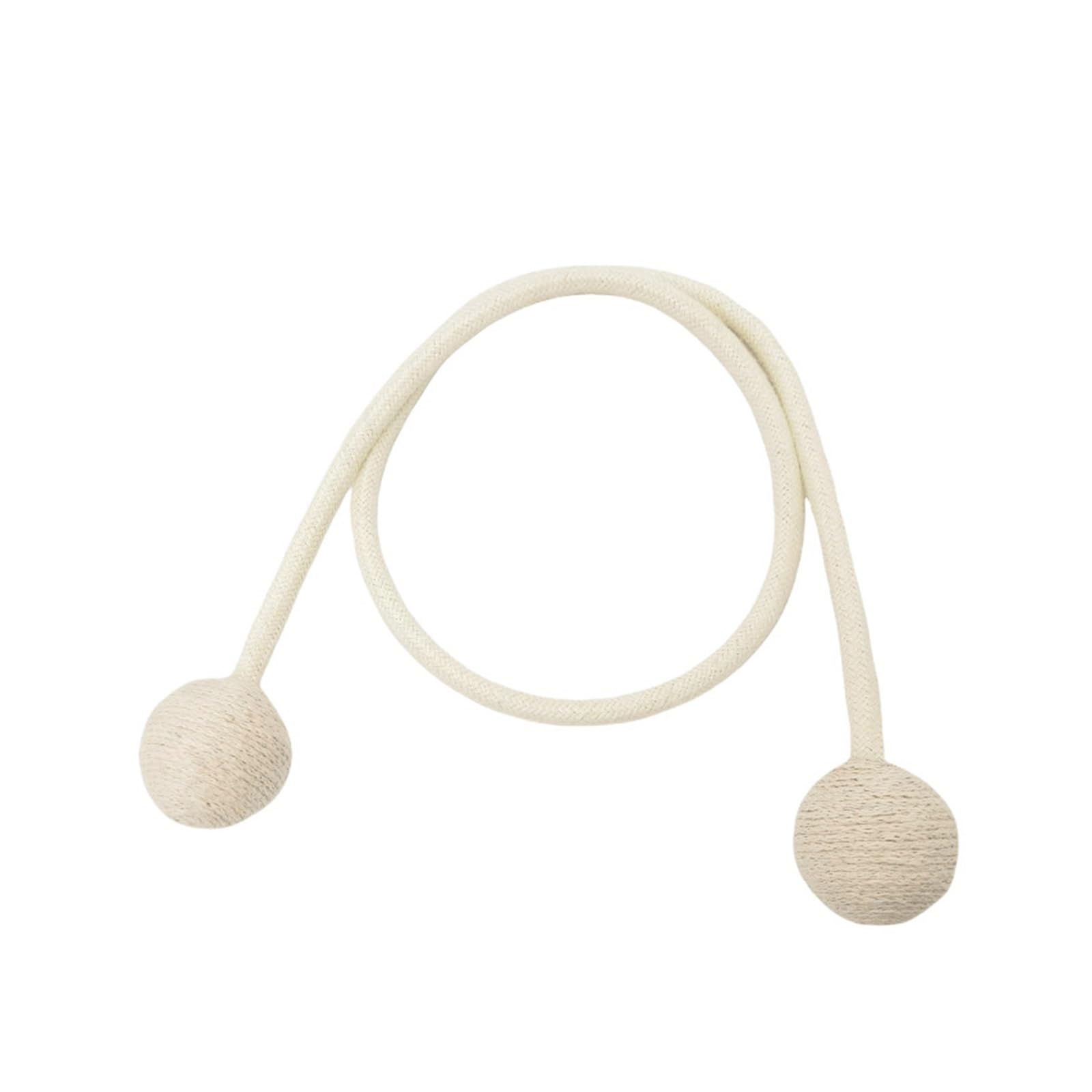 Embrasses de Rideaux en Boules Bois fabriquées à la Main, 2 pièces, décorations Simples, adaptées aux Salon et Chambre Coucher pour Maison